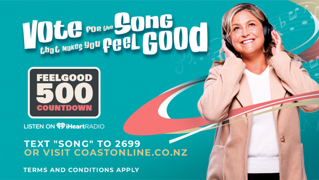 Win with Coast’s $100,000 Feel Good 500 Countdown